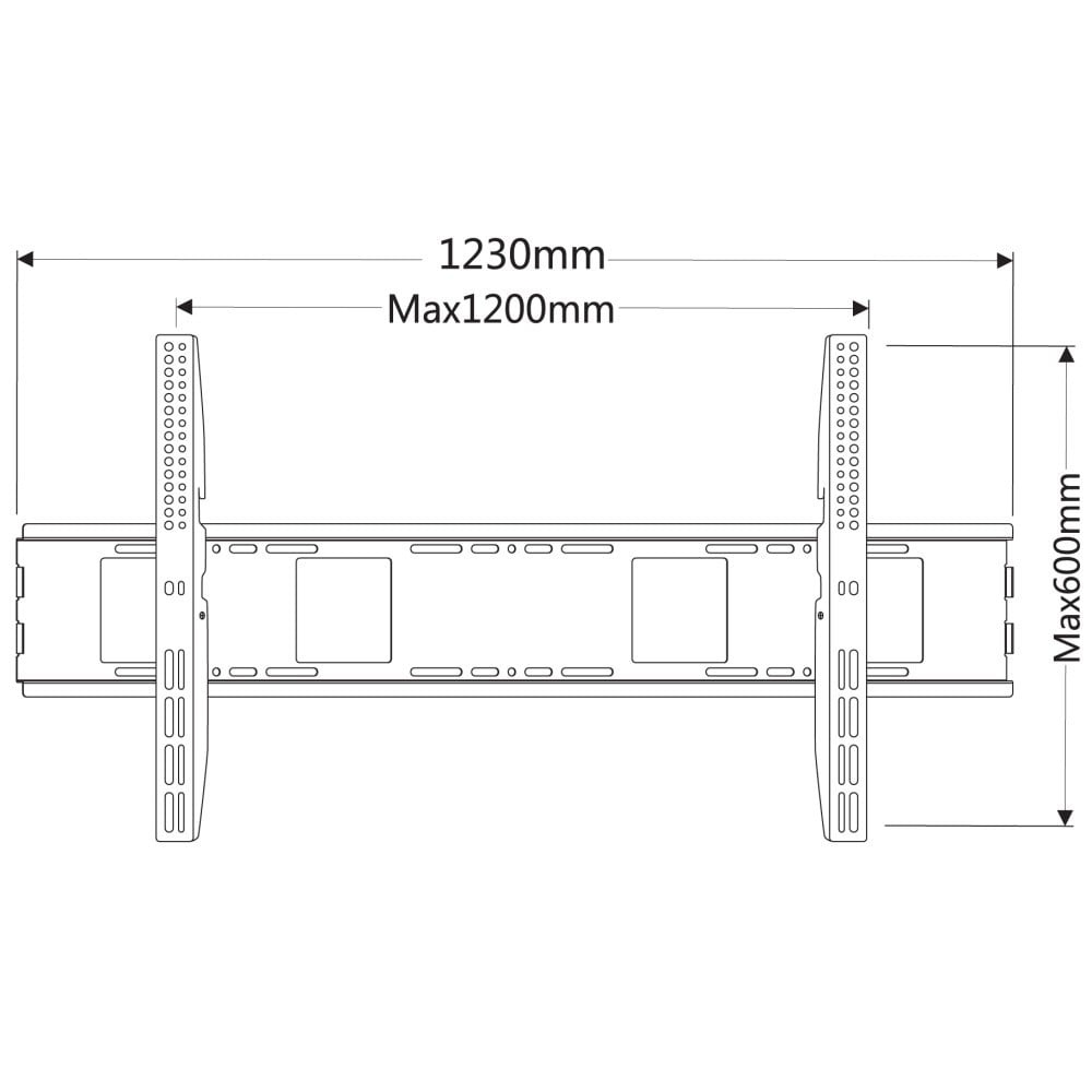 TECHLY Techly ICA-PLB 2230 Supporto a parete per TV 55-100" LED/LCD 150kg slim 36mm - ACCESSORI ED ELEMENTI PER APPARECCHIATURA AUDIO | TecnoCARE.net Sabaudia, Latina, Terracina, San Felice Circeo e Pontinia