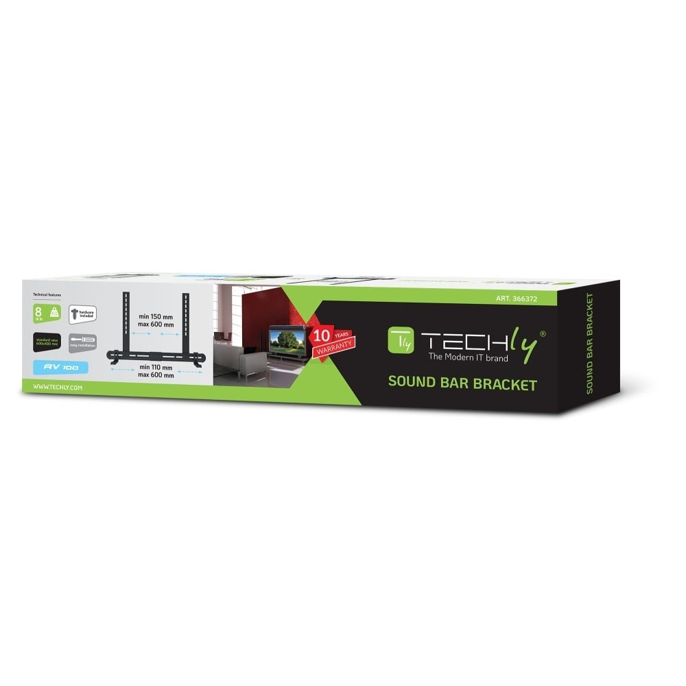 TECHLY Techly ICA-SP-SB06 Supporto a parete o staffa VESA per TV per altoparlante Soundbar regolabile - ACCESSORI ED ELEMENTI PER APPARECCHIATURA AUDIO | TecnoCARE.net Sabaudia, Latina, Terracina, San Felice Circeo e Pontinia