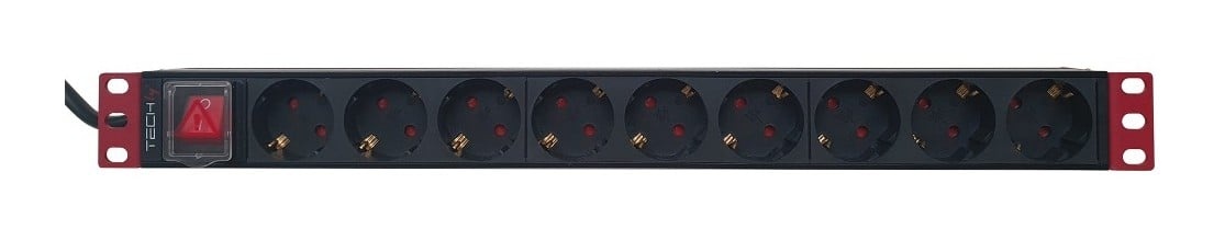 TECHLY Techly I-CASE STRIP-91UD Barra di alimentazione 19' 1U X9 - prese Schuko - BATTERIE E ALIMENTATORI | TecnoCARE.net Sabaudia, Latina, Terracina, San Felice Circeo e Pontinia