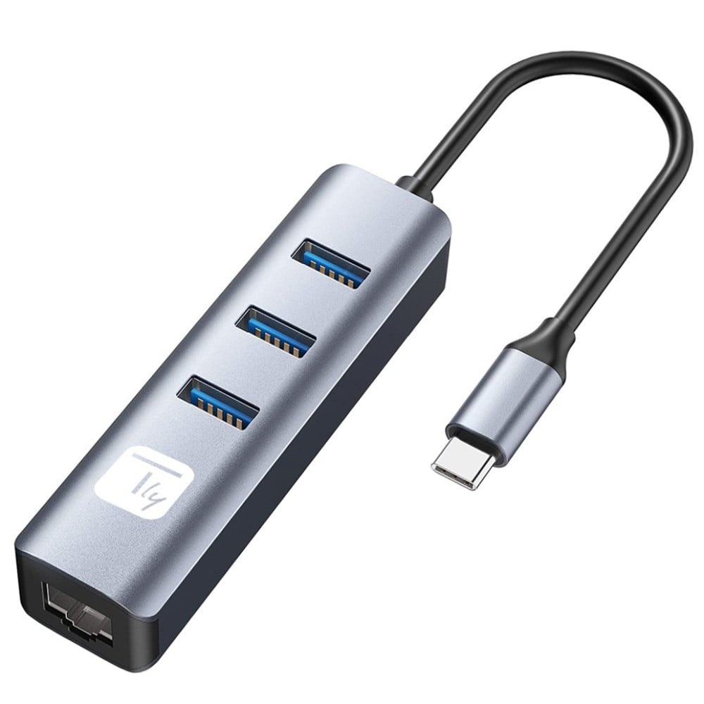 TECHLY Techly IDATA USB-ETGIGA3CA Scheda di rete/adapter USB-C a RJ45 Gigabit, hub 3x USB-A - PC | TecnoCARE.net Sabaudia, Latina, Terracina, San Felice Circeo e Pontinia