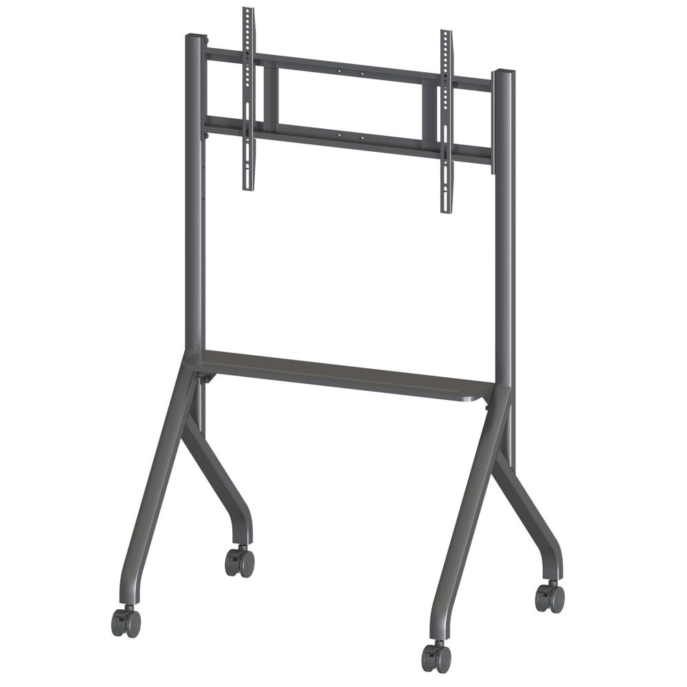TECHLY Techly ICA-TR53MB Supporto TV mobile 55-86" fino a 80kg con ripiano AV regolabile - ACCESSORI ED ELEMENTI PER APPARECCHIATURA AUDIO | TecnoCARE.net Sabaudia, Latina, Terracina, San Felice Circeo e Pontinia
