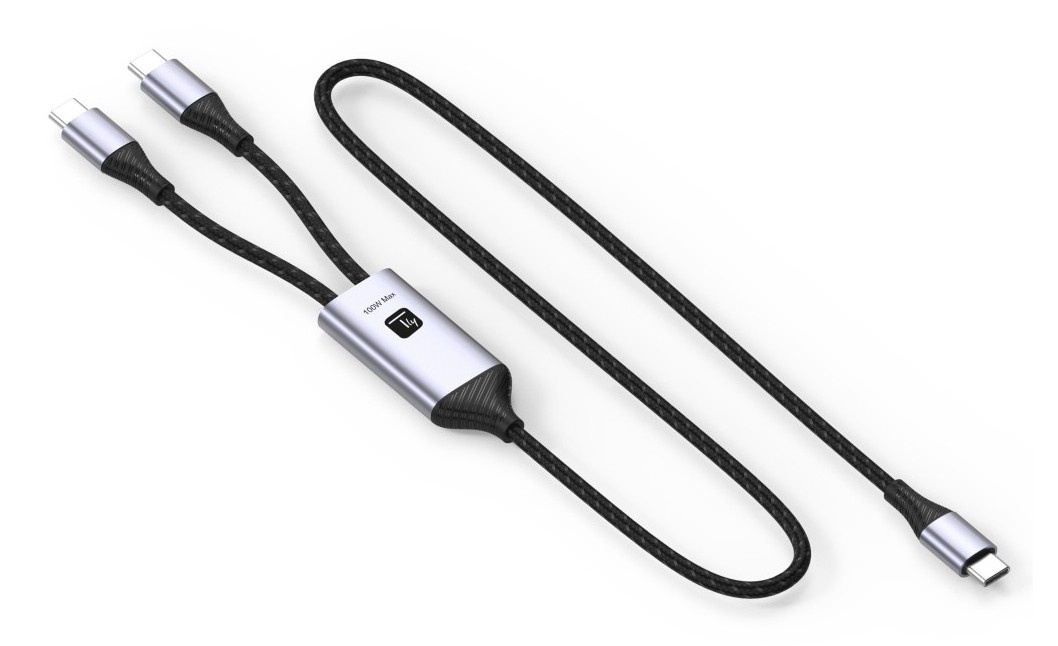 TECHLY Techly ICOC MU2C-2C100W Cavo di ricarica USB-C a 2x USB-C 100W 1,5m PD QC PPS - CAVI PER COMPUTER E PERIFERICHE | TecnoCARE.net Sabaudia, Latina, Terracina, San Felice Circeo e Pontinia