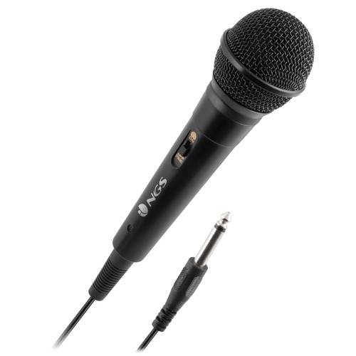 NGS NGS SINGER FIRE: Microfono Dinamico, Microfono con Cavo da 3 Metri, Connessione Jack 6,3mm e Pulsant - CUFFIE E MICROFONI | TecnoCARE.net Sabaudia, Latina, Terracina, San Felice Circeo e Pontinia