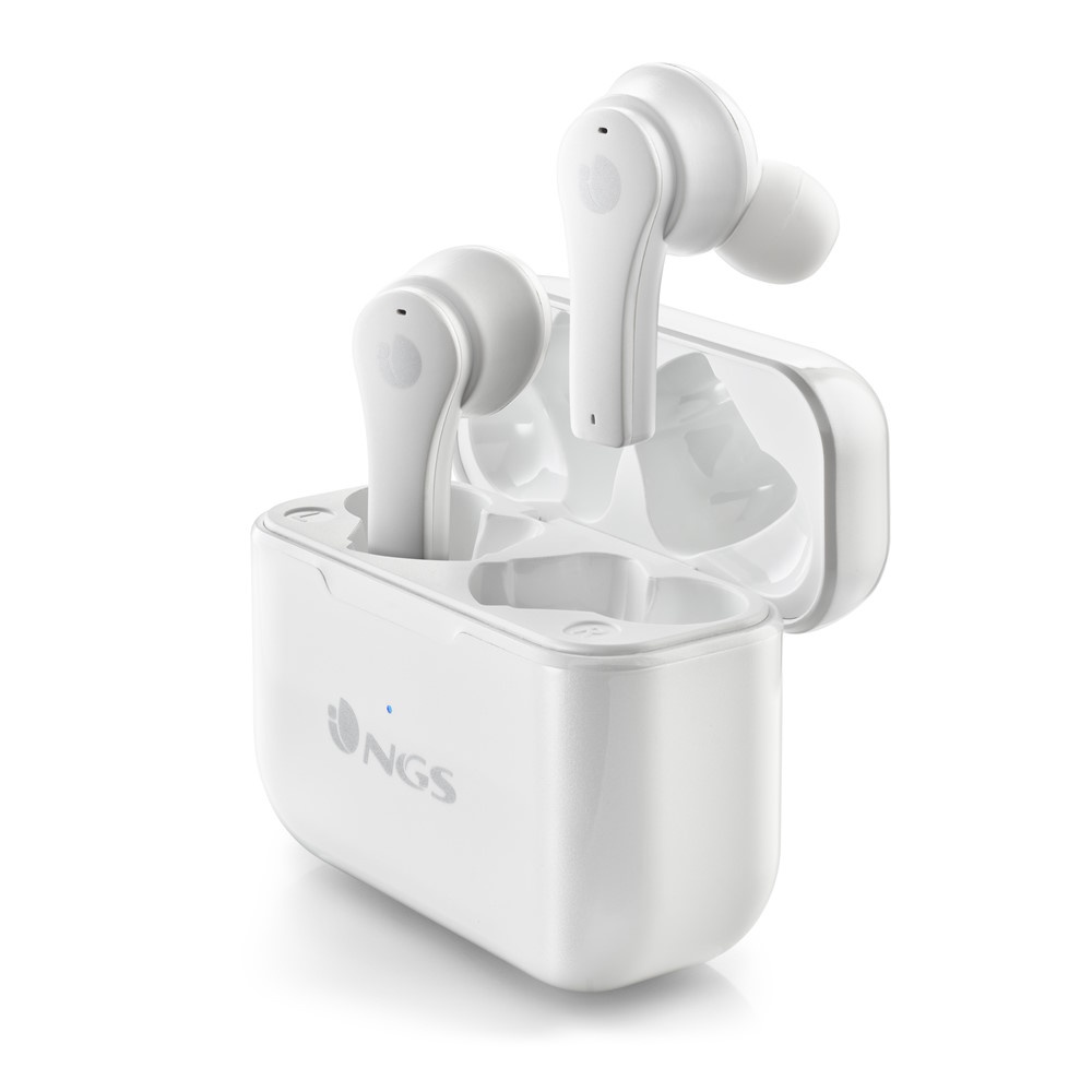 NGS NGS AURICOLARI STEREO BLUETOOTH 5.1 ARTICA BLOOM + BASE DI RICARICA + Touch sensor + Vivavoce WHITE - CUFFIE E MICROFONI | TecnoCARE.net Sabaudia, Latina, Terracina, San Felice Circeo e Pontinia