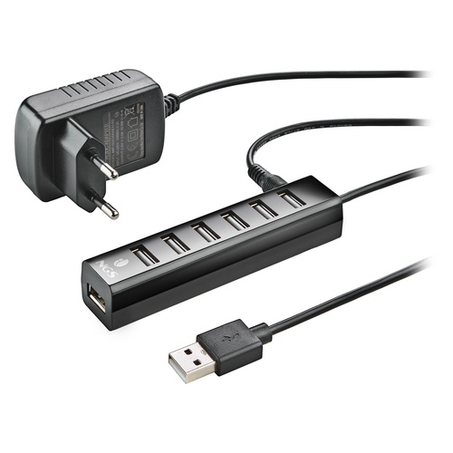 NGS NGS HUB USB 2.0 7 PORTE CON ADATTATORE DI ALIMENTAZIONE - HUB USB | TecnoCARE.net Sabaudia, Latina, Terracina, San Felice Circeo e Pontinia