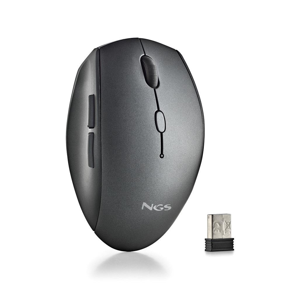 NGS NGS MOUSE NERO ERGONOMICO SENZAFILI E BOTTONI SILENZIOSI - MOUSE | TecnoCARE.net Sabaudia, Latina, Terracina, San Felice Circeo e Pontinia