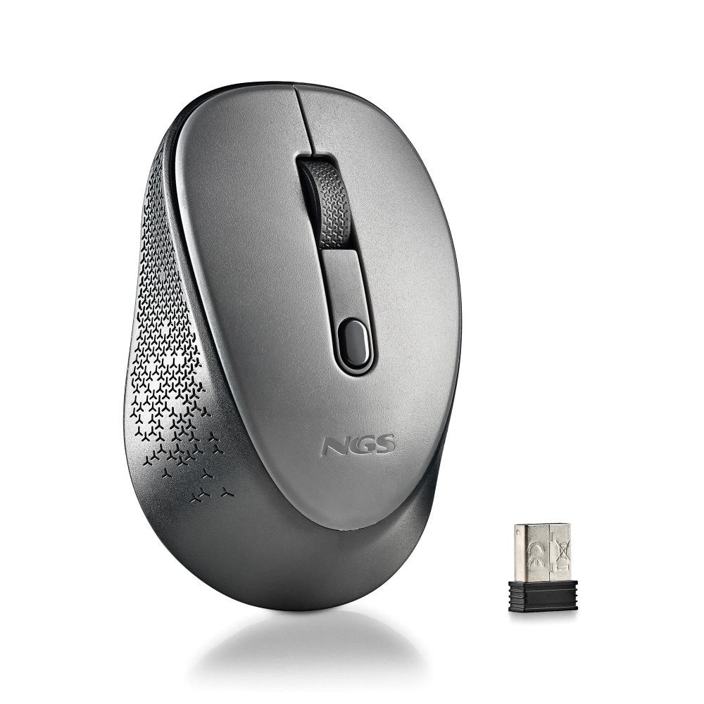 NGS NGS MOUSE WIRELESS GRIGIO 2 PULSANTI E ROTELLA DI SCORRIMENTO - MOUSE | TecnoCARE.net Sabaudia, Latina, Terracina, San Felice Circeo e Pontinia