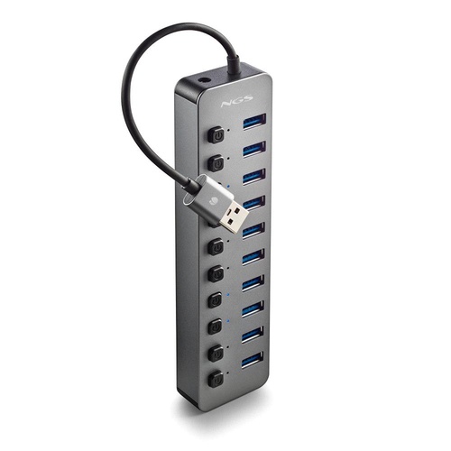 NGS NGS IHUB 10: Hub 10 porte USB 3.0. Velocit di trasferimento dati a 5Gbps. Lunghezza del cavo: 180 m - HUB USB | TecnoCARE.net Sabaudia, Latina, Terracina, San Felice Circeo e Pontinia