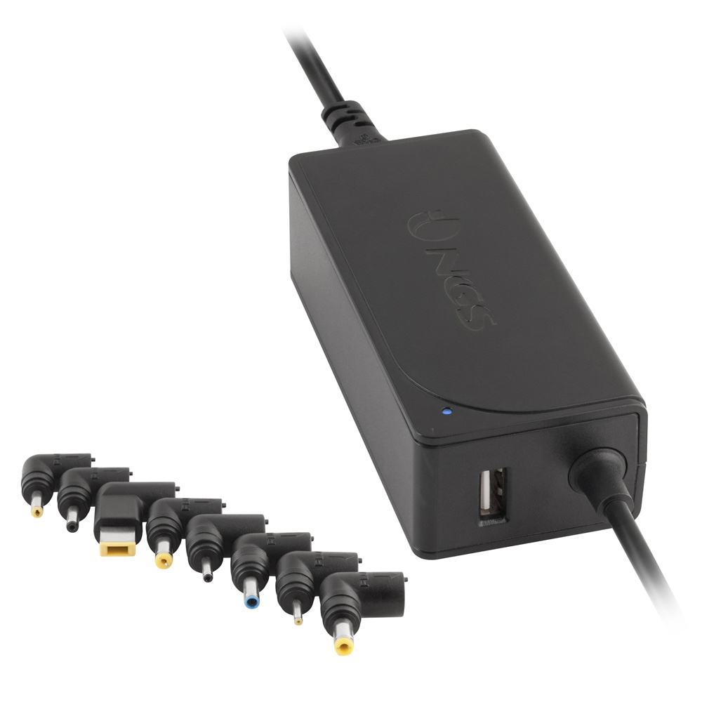 NGS NGS ALIMENTATORE UNIVERSALE 90W, AUTOMATICO, TENSIONE DINGRESSO CA 110-240V,  USCITA DC 1520V, GAMMA DI FREQUENZE 5060HZ ( 1 Hz), CORRENTE OUT 15, 16, 18, 19, 20 V - ALIMENTATORI NOTEBOOK | TecnoCARE.net Sabaudia, Latina, Terracina, San Felice Circeo e Pontinia