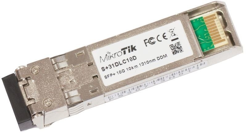 MIKROTIK Mikrotik S+31DLC10D modulo del ricetrasmettitore di rete Fibra ottica 10000 Mbit/s SFP+ 1310 nm - RETI | TecnoCARE.net Sabaudia, Latina, Terracina, San Felice Circeo e Pontinia