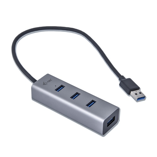 I-TEC i-tec Metal U3HUBMETAL403 hub di interfaccia USB 3.2 Gen 1 (3.1 Gen 1) Type-A 5000 Mbit/s Grigio - COMPONENTI | TecnoCARE.net Sabaudia, Latina, Terracina, San Felice Circeo e Pontinia