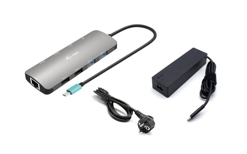 I-TEC I-TEC USB-C METAL NANO 2X HDMI DOCKING STATION, PD 100W + CHARGER 100W - DOCKING STATION | TecnoCARE.net Sabaudia, Latina, Terracina, San Felice Circeo e Pontinia