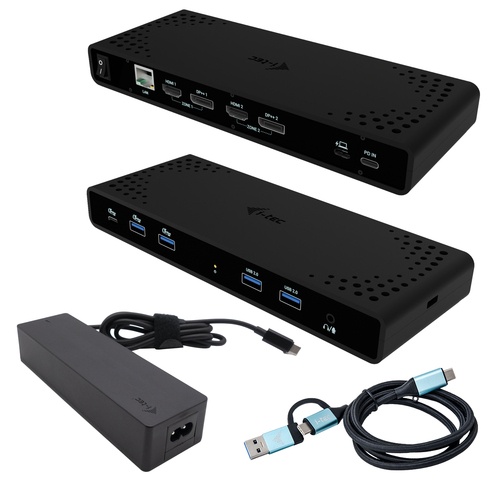 I-TEC I-TEC UNIVERSAL DUAL 4K DISPLAY DOCKING STATION, PD 85W + I-TEC USB-C CHARGER 100W - DOCKING STATION | TecnoCARE.net Sabaudia, Latina, Terracina, San Felice Circeo e Pontinia