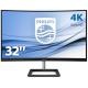 PHILIPS Philips E Line 328E1CA/00 Monitor PC 80 cm (31.5") 3840 x 2160 Pixel 4K Ultra HD LCD Nero - MONITOR E ACCESSORI | TecnoCARE.net Sabaudia, Latina, Terracina, San Felice Circeo e Pontinia