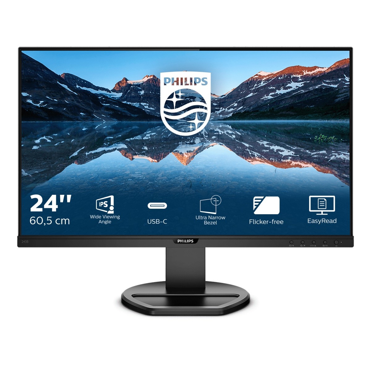 PHILIPS Philips B Line 243B9/00 Monitor PC 60,5 cm (23.8") 1920 x 1080 Pixel Full HD LED Nero - MONITOR E ACCESSORI | TecnoCARE.net Sabaudia, Latina, Terracina, San Felice Circeo e Pontinia