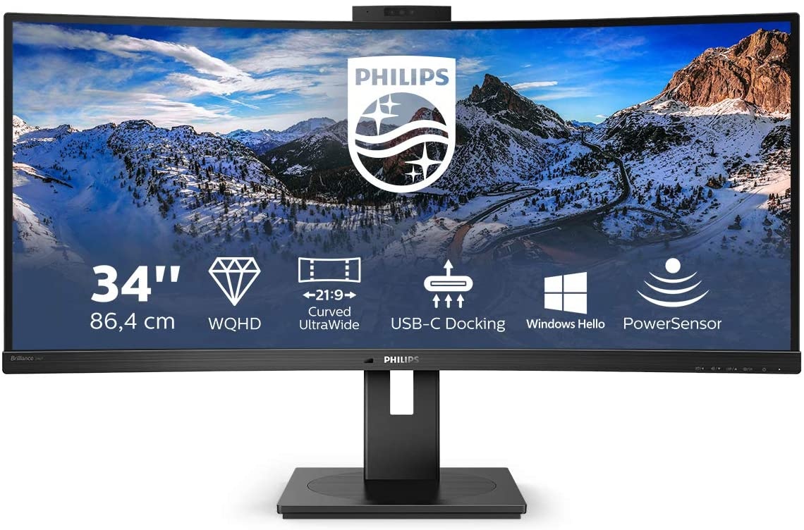 PHILIPS PHILIPS MONITOR CURVO 34 LED VA 21:9 3440X1440 500 CD/M, DP/HDMI, USB-C, WEBCAM, ALTEZZA, MULTIMEDIALE - MONITOR LED | TecnoCARE.net Sabaudia, Latina, Terracina, San Felice Circeo e Pontinia