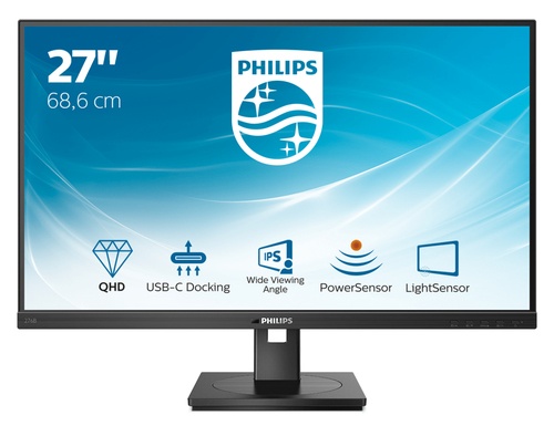 PHILIPS Philips 276B1/00 Monitor PC 68,6 cm (27") 2560 x 1440 Pixel Full HD LED Nero - MONITOR E ACCESSORI | TecnoCARE.net Sabaudia, Latina, Terracina, San Felice Circeo e Pontinia
