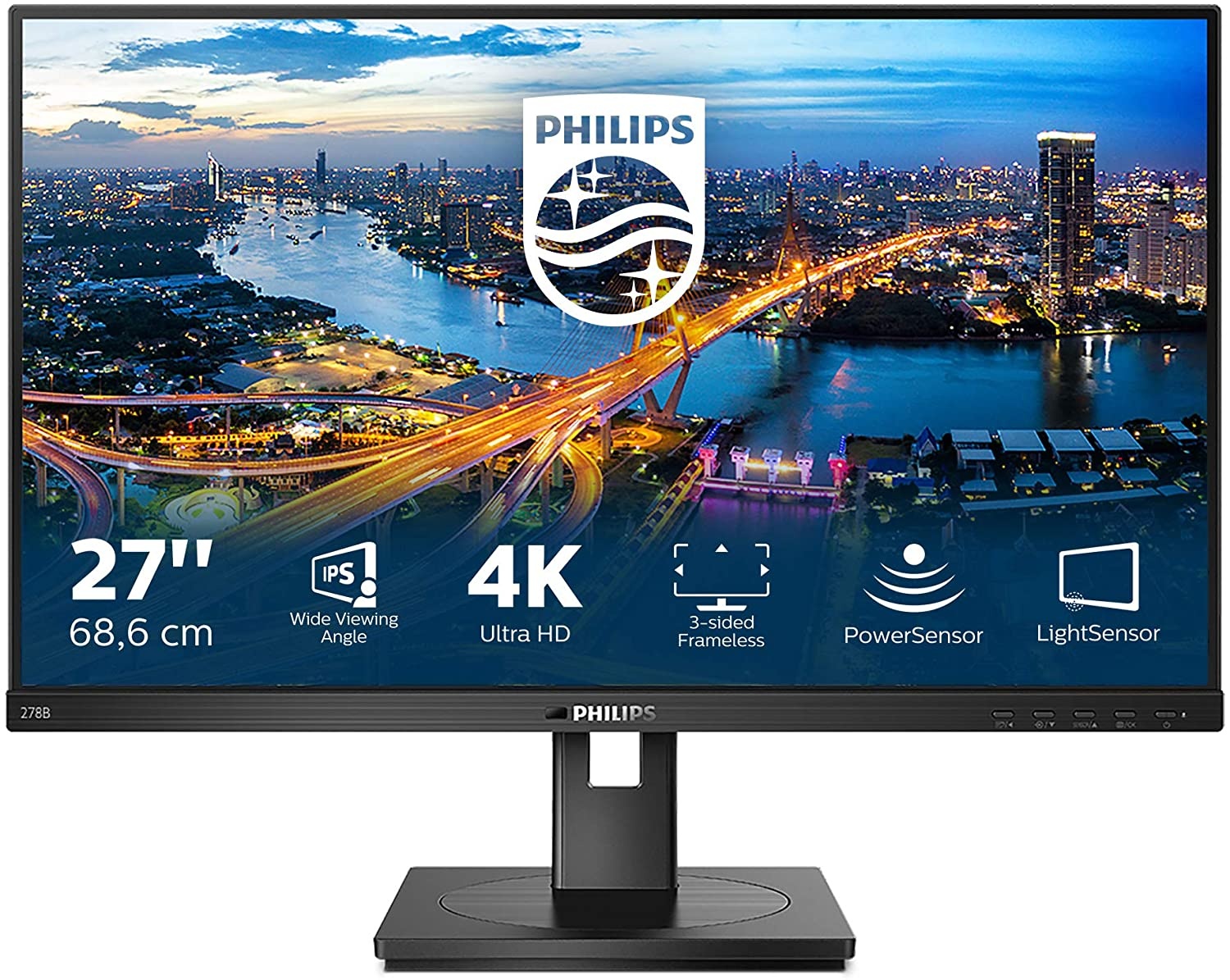 PHILIPS Philips B Line 278B1/00 LED display 68,6 cm (27") 3840 x 2160 Pixel 4K Ultra HD Nero - MONITOR E ACCESSORI | TecnoCARE.net Sabaudia, Latina, Terracina, San Felice Circeo e Pontinia
