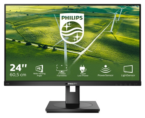 PHILIPS Philips 242B1G/00 LED display 60,5 cm (23.8") 1920 x 1080 Pixel Full HD Nero - MONITOR E ACCESSORI | TecnoCARE.net Sabaudia, Latina, Terracina, San Felice Circeo e Pontinia