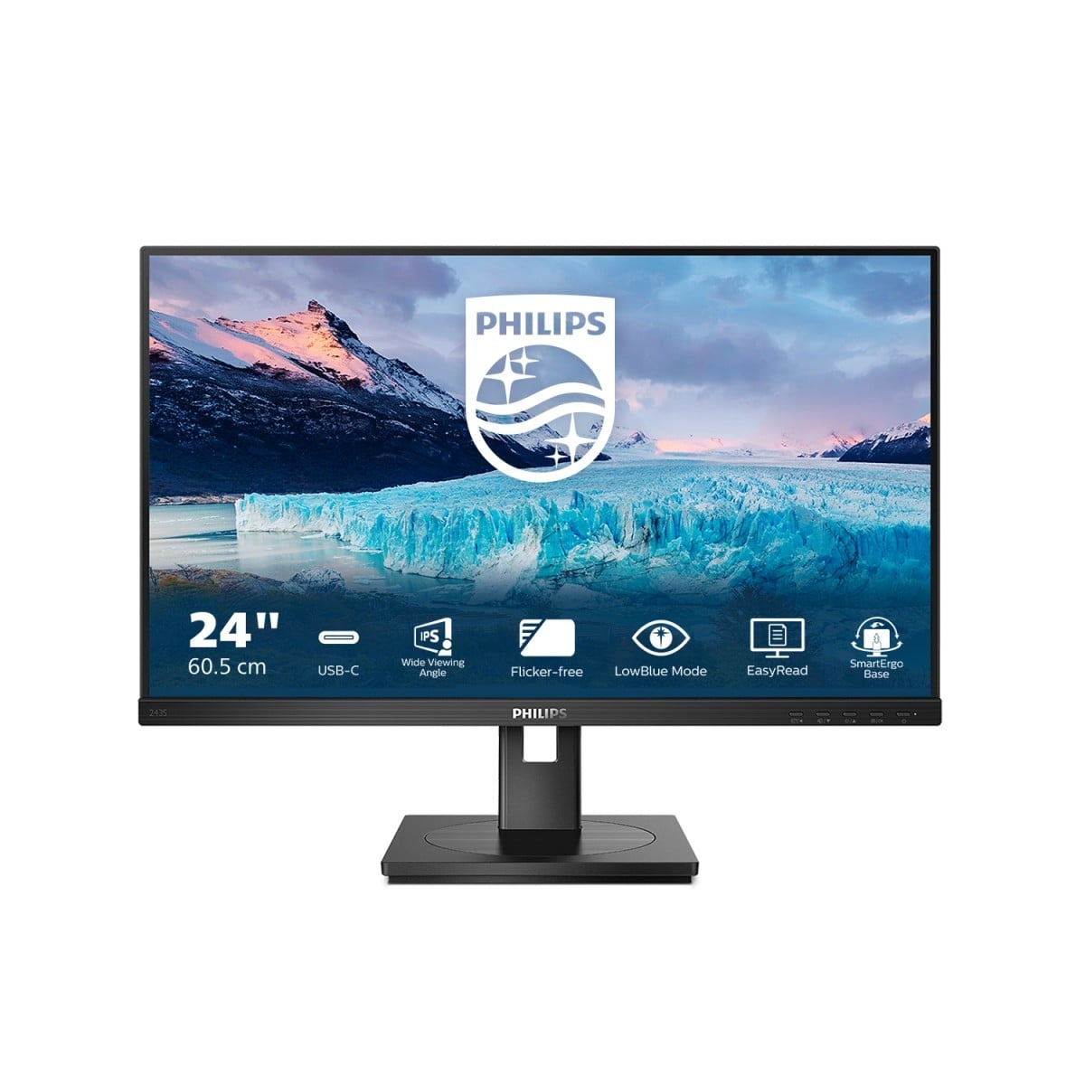 PHILIPS Philips S Line 243S1/00 Monitor PC 60,5 cm (23.8") 1920 x 1080 Pixel Full HD LCD Nero - MONITOR E ACCESSORI | TecnoCARE.net Sabaudia, Latina, Terracina, San Felice Circeo e Pontinia