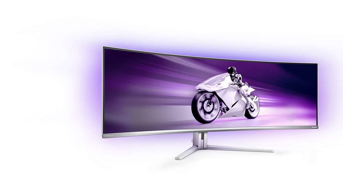 PHILIPS Philips Evnia 8000 49M2C8900/00 Monitor PC 124,2 cm (48.9") 5120 x 1440 Pixel Dual QHD QD-OLED Bianco - MONITOR E ACCESSORI | TecnoCARE.net Sabaudia, Latina, Terracina, San Felice Circeo e Pontinia