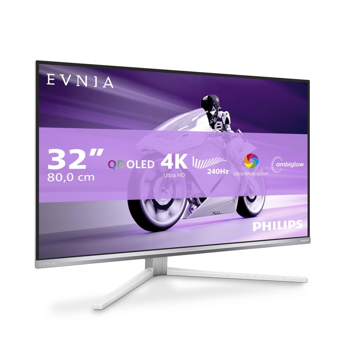 PHILIPS Philips Evnia 8000 32M2N8900/00 Monitor PC 80 cm (31.5") 3840 x 2160 Pixel 4K Ultra HD QD-OLED Bianco - MONITOR E ACCESSORI | TecnoCARE.net Sabaudia, Latina, Terracina, San Felice Circeo e Pontinia