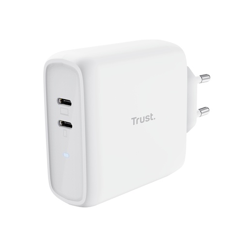 TRUST TRUST CARICATORE MAXO 65W 2P USB-C, BIANCO - CARICABATTERIE | TecnoCARE.net Sabaudia, Latina, Terracina, San Felice Circeo e Pontinia