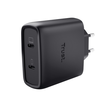 TRUST TRUST MAXO 65W 2P USB-C GAN CHARGER BLK - CARICABATTERIE | TecnoCARE.net Sabaudia, Latina, Terracina, San Felice Circeo e Pontinia