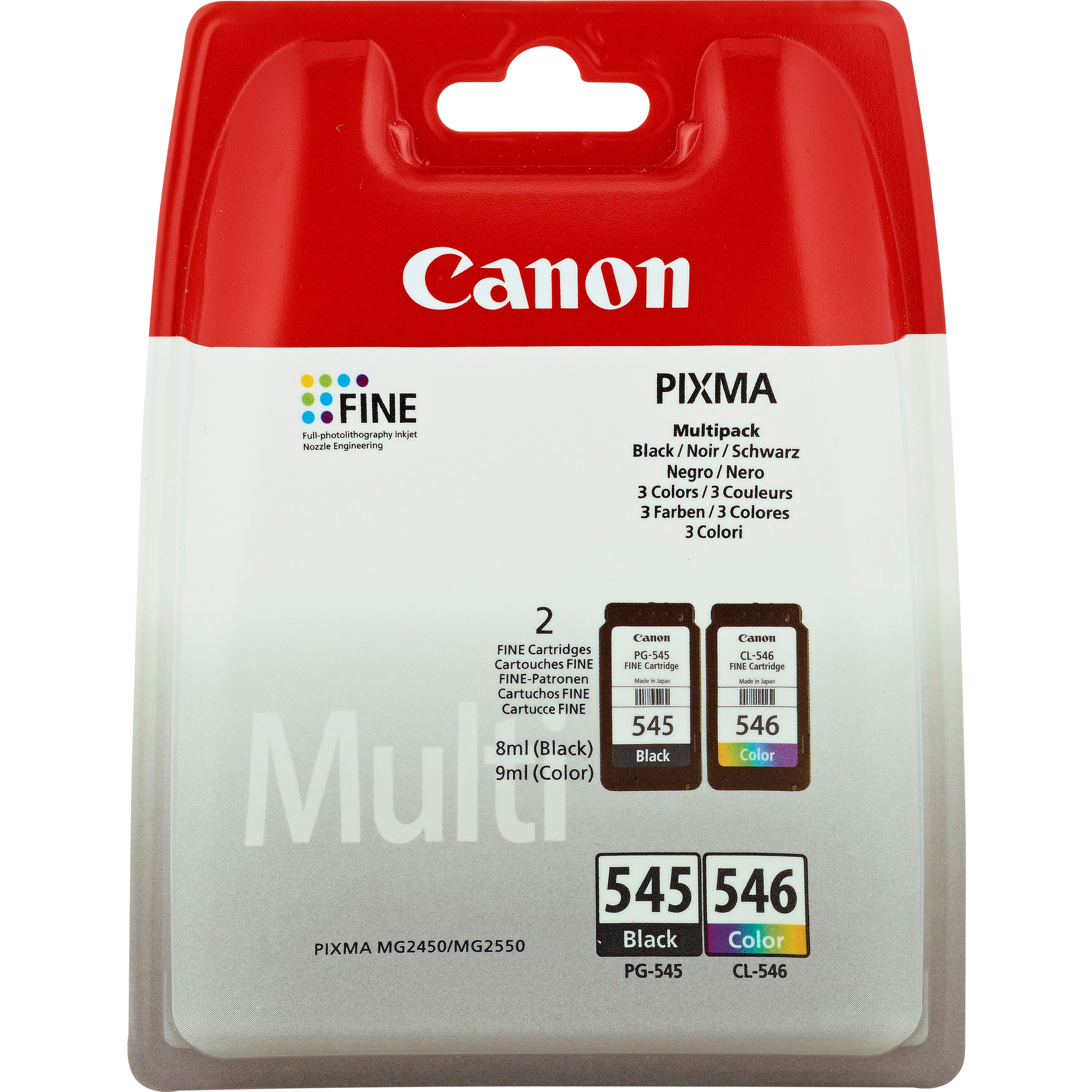 CANON Canon Cartucce d'inchiostro Multipack PG-545 BK / Cl-546 C/M/Y - STAMPANTI E SCANNER | TecnoCARE.net Sabaudia, Latina, Terracina, San Felice Circeo e Pontinia