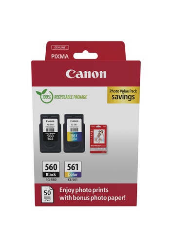 CANON CANON CART INK MULTIPACK PG-560 / CL-561 (NERO - CIANO - MAGENTA - GIALLO) - CARTUCCE INKJET | TecnoCARE.net Sabaudia, Latina, Terracina, San Felice Circeo e Pontinia