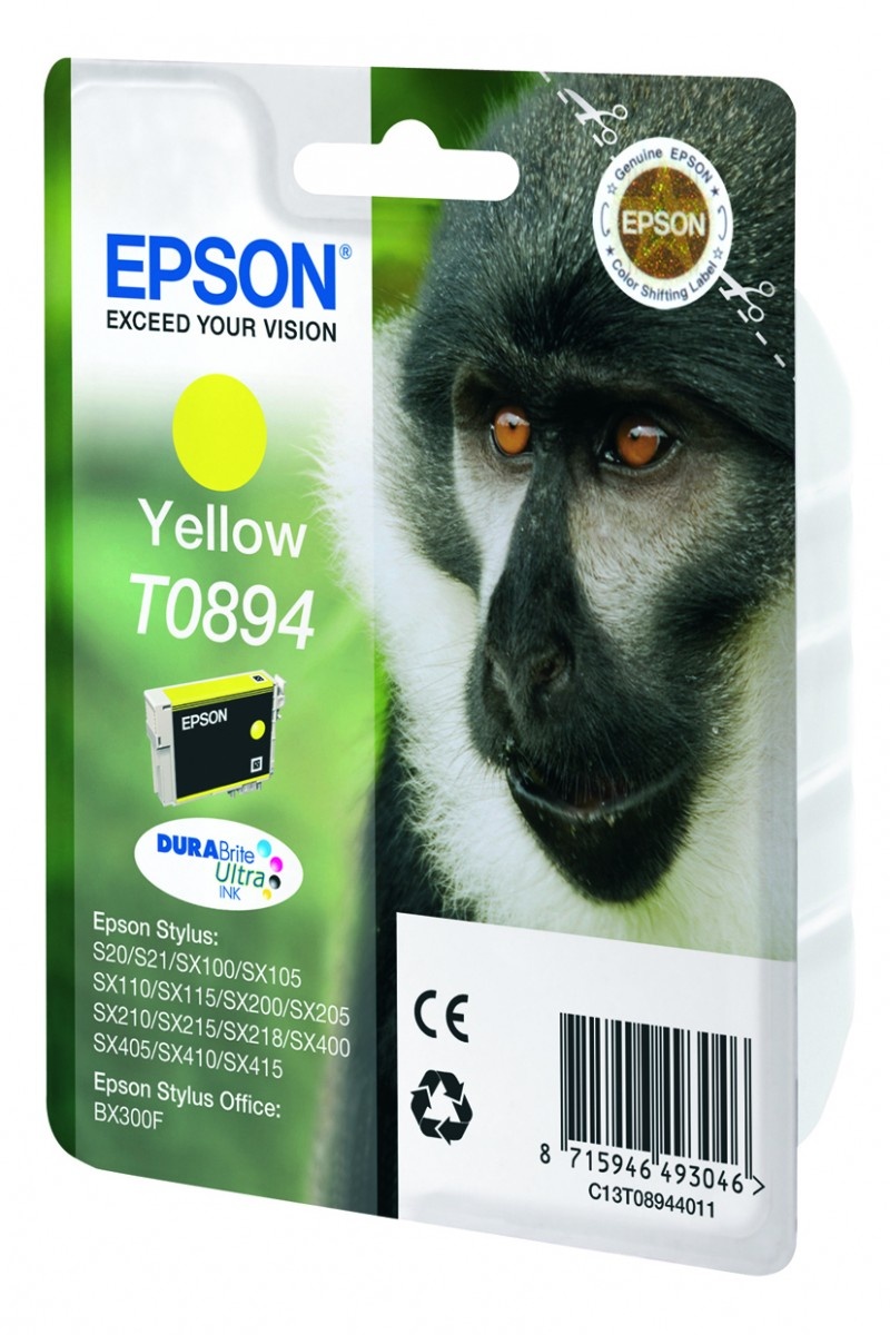 EPSON Epson Monkey Cartuccia Giallo - STAMPANTI E SCANNER | TecnoCARE.net Sabaudia, Latina, Terracina, San Felice Circeo e Pontinia