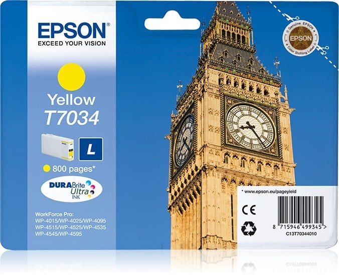 EPSON EPSON Ink Cartridge L Yellow 0.8k - STAMPANTI E SCANNER | TecnoCARE.net Sabaudia, Latina, Terracina, San Felice Circeo e Pontinia
