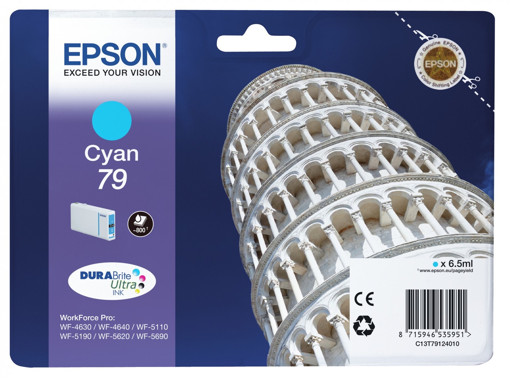 EPSON EPSON Singlepack Cyan 79 DURABrite Ultra Ink - STAMPANTI E SCANNER | TecnoCARE.net Sabaudia, Latina, Terracina, San Felice Circeo e Pontinia