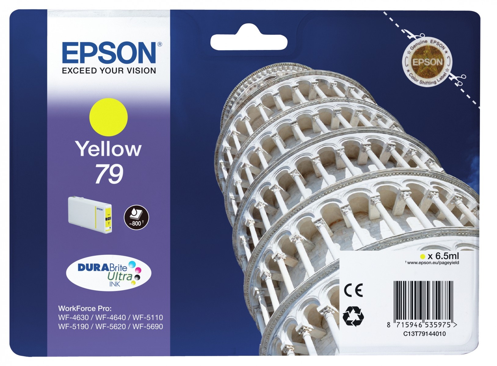 EPSON EPSON Singlepack Yellow 79 DURABrite Ultra Ink - STAMPANTI E SCANNER | TecnoCARE.net Sabaudia, Latina, Terracina, San Felice Circeo e Pontinia