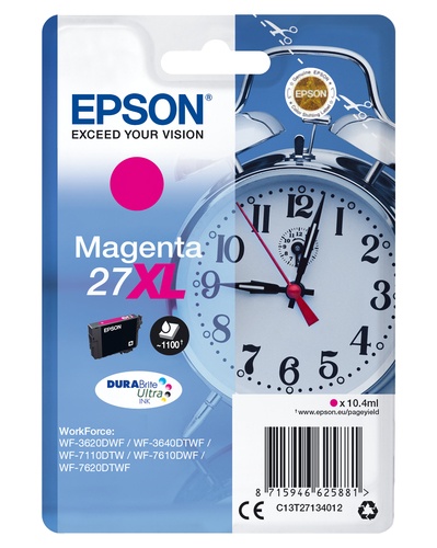 EPSON EPSON CART. INK MAGENTA 27XL SERIE SVEGLIA PER WF-7620 - CARTUCCE INKJET | TecnoCARE.net Sabaudia, Latina, Terracina, San Felice Circeo e Pontinia