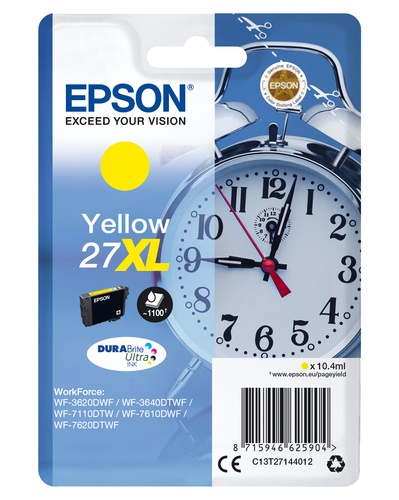 EPSON EPSON CART. INK GIALLO 27XL SERIE SVEGLIA PER WF-7620 - CARTUCCE INKJET | TecnoCARE.net Sabaudia, Latina, Terracina, San Felice Circeo e Pontinia