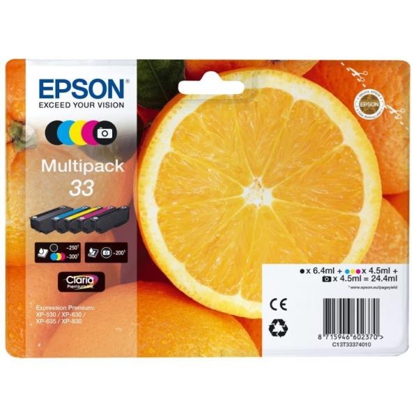 EPSON Epson Oranges Multipack 5-colours 33XL Claria Premium Ink - STAMPANTI E SCANNER | TecnoCARE.net Sabaudia, Latina, Terracina, San Felice Circeo e Pontinia