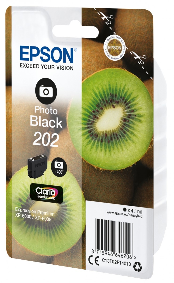 EPSON Epson Kiwi Singlepack Photo Black 202 Claria Premium Ink - STAMPANTI E SCANNER | TecnoCARE.net Sabaudia, Latina, Terracina, San Felice Circeo e Pontinia