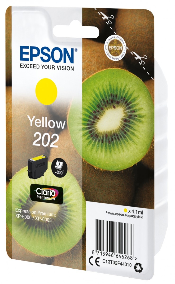 EPSON Epson Kiwi Singlepack Yellow 202 Claria Premium Ink - STAMPANTI E SCANNER | TecnoCARE.net Sabaudia, Latina, Terracina, San Felice Circeo e Pontinia