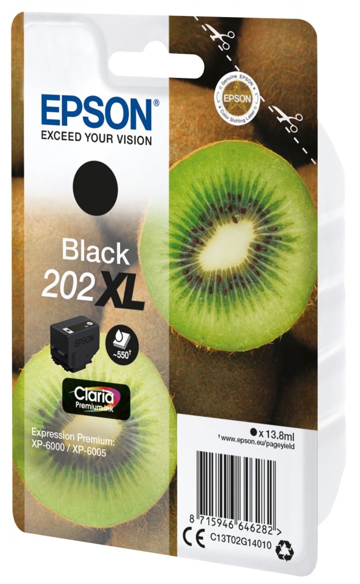 EPSON Epson Kiwi Singlepack Black 202XL Claria Premium Ink - STAMPANTI E SCANNER | TecnoCARE.net Sabaudia, Latina, Terracina, San Felice Circeo e Pontinia