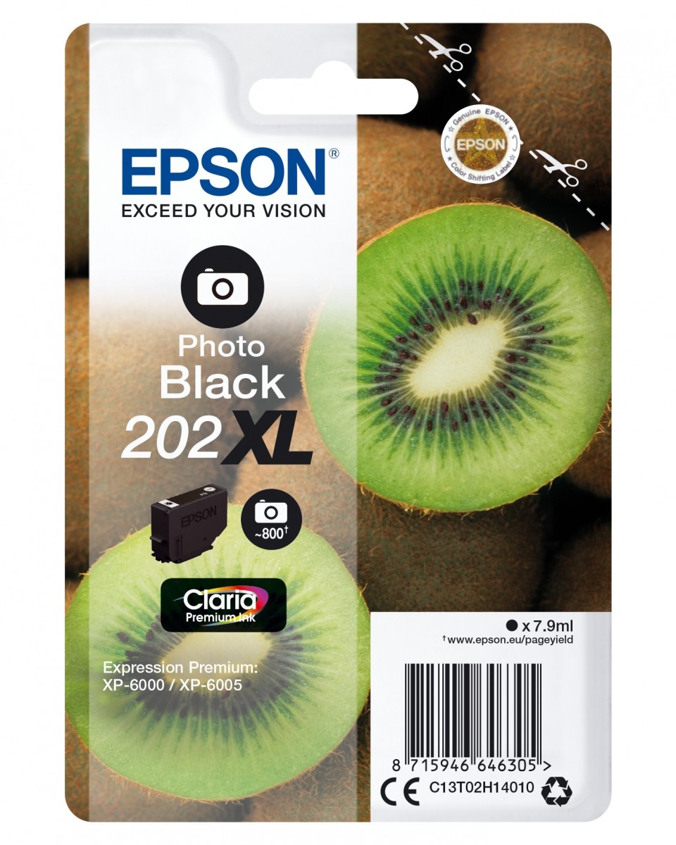 EPSON Epson Kiwi Singlepack Photo Black 202XL Claria Premium Ink - STAMPANTI E SCANNER | TecnoCARE.net Sabaudia, Latina, Terracina, San Felice Circeo e Pontinia