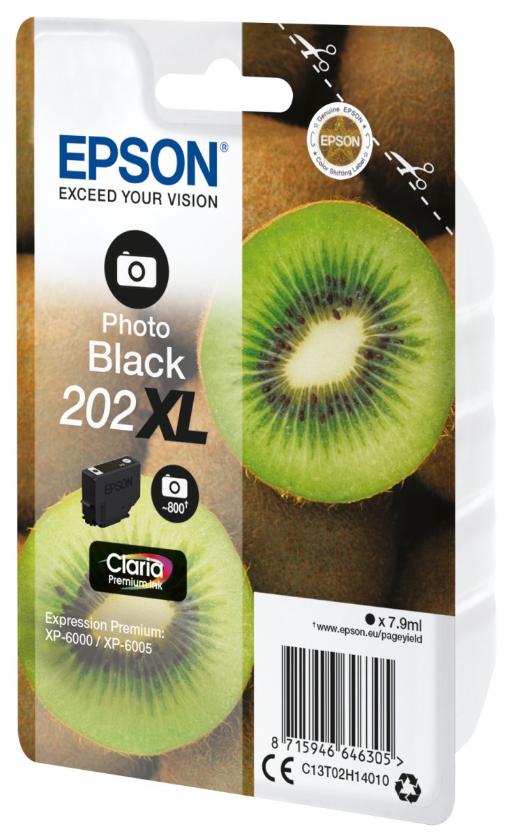 EPSON Epson Kiwi Singlepack Photo Black 202XL Claria Premium Ink - STAMPANTI E SCANNER | TecnoCARE.net Sabaudia, Latina, Terracina, San Felice Circeo e Pontinia