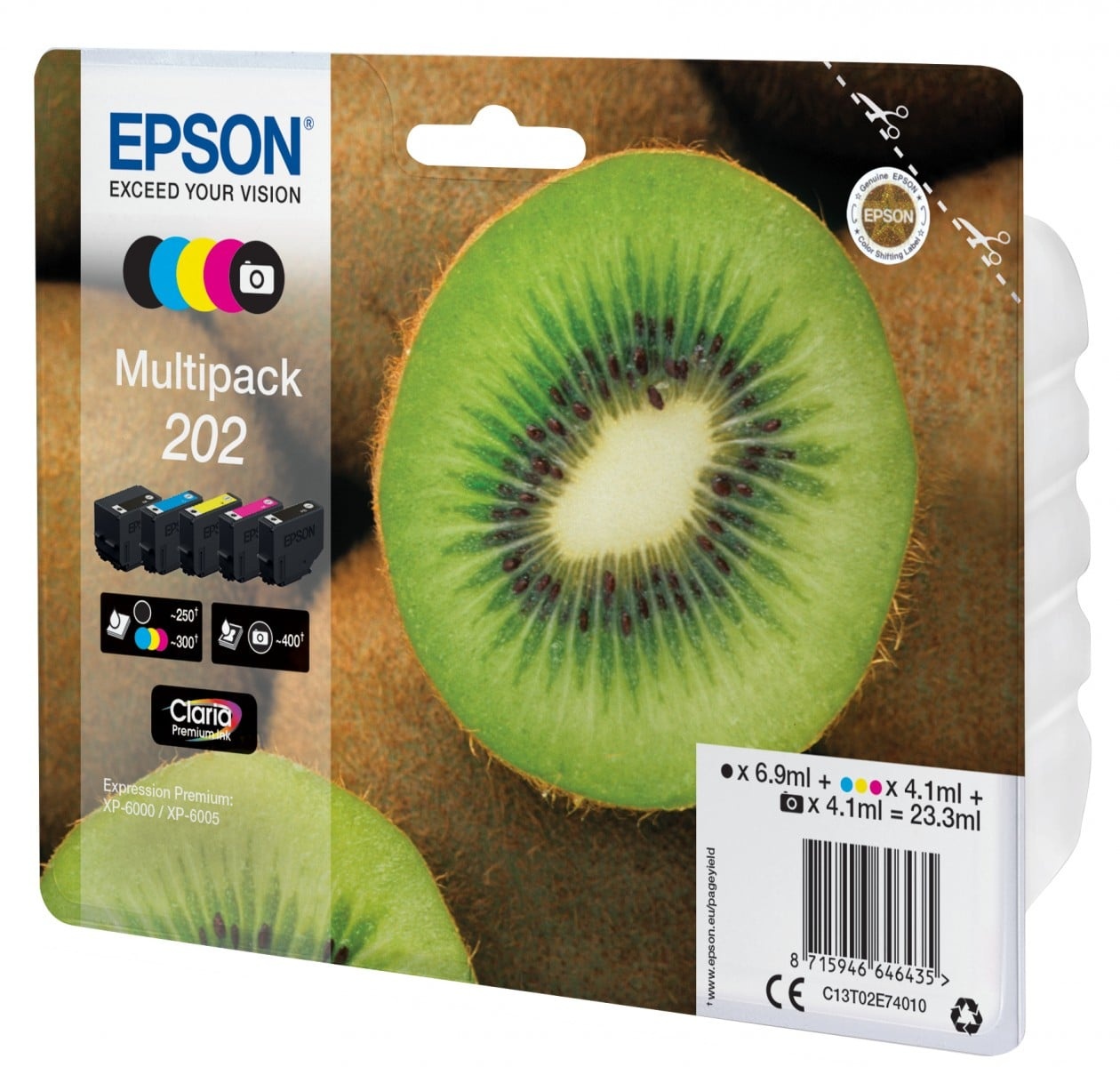 EPSON Epson Kiwi Multipack 5-colours 202 Claria Premium Ink - STAMPANTI E SCANNER | TecnoCARE.net Sabaudia, Latina, Terracina, San Felice Circeo e Pontinia