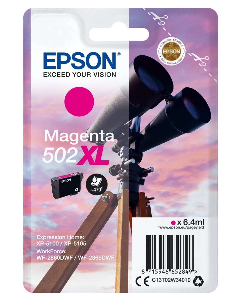 EPSON Epson Singlepack Magenta 502XL Ink - STAMPANTI E SCANNER | TecnoCARE.net Sabaudia, Latina, Terracina, San Felice Circeo e Pontinia