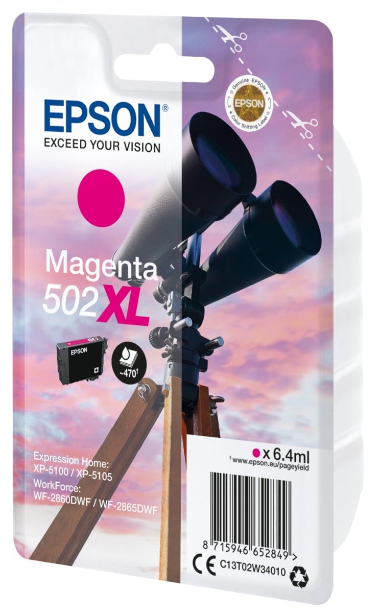 EPSON Epson Singlepack Magenta 502XL Ink - STAMPANTI E SCANNER | TecnoCARE.net Sabaudia, Latina, Terracina, San Felice Circeo e Pontinia