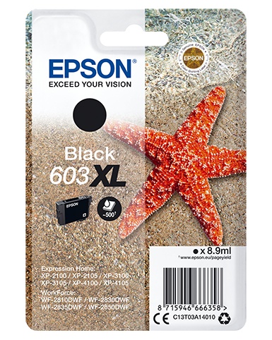 EPSON EPSON CARTUCCIA INK NERO, STELLA MARINA, 603 XL - CARTUCCE INKJET | TecnoCARE.net Sabaudia, Latina, Terracina, San Felice Circeo e Pontinia