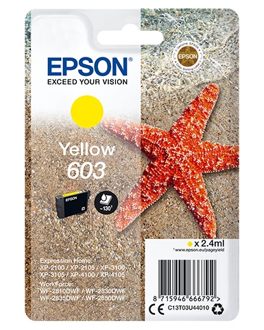 EPSON Epson Singlepack Yellow 603 Ink - STAMPANTI E SCANNER | TecnoCARE.net Sabaudia, Latina, Terracina, San Felice Circeo e Pontinia