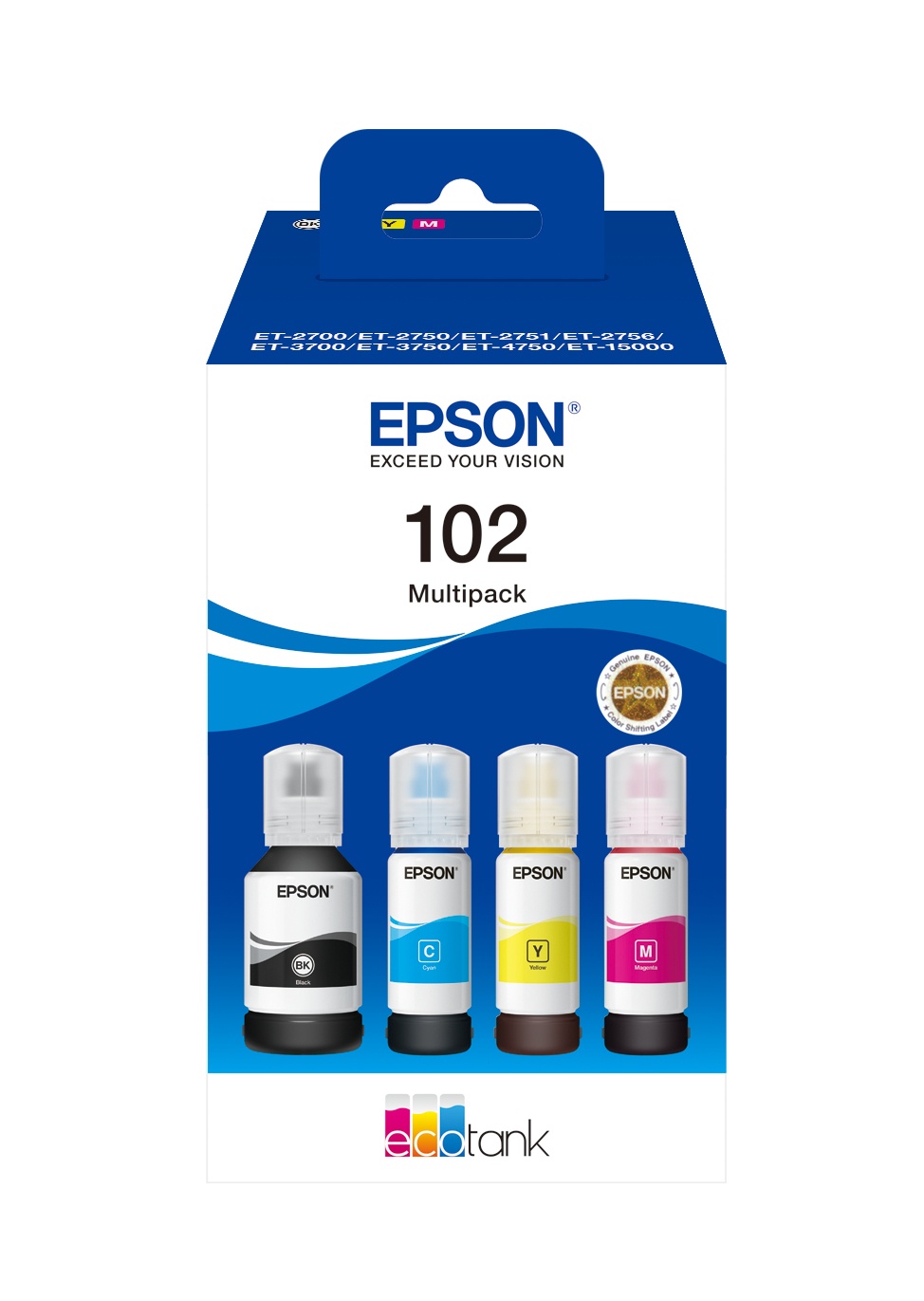 EPSON EPSON FLACONE ECONTANK MULTIPACK 102, 4 COLORI - CARTUCCE INKJET | TecnoCARE.net Sabaudia, Latina, Terracina, San Felice Circeo e Pontinia