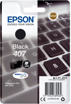EPSON EPSON CART. INK NERO PER WF-4545, 407 L - CARTUCCE INKJET | TecnoCARE.net Sabaudia, Latina, Terracina, San Felice Circeo e Pontinia