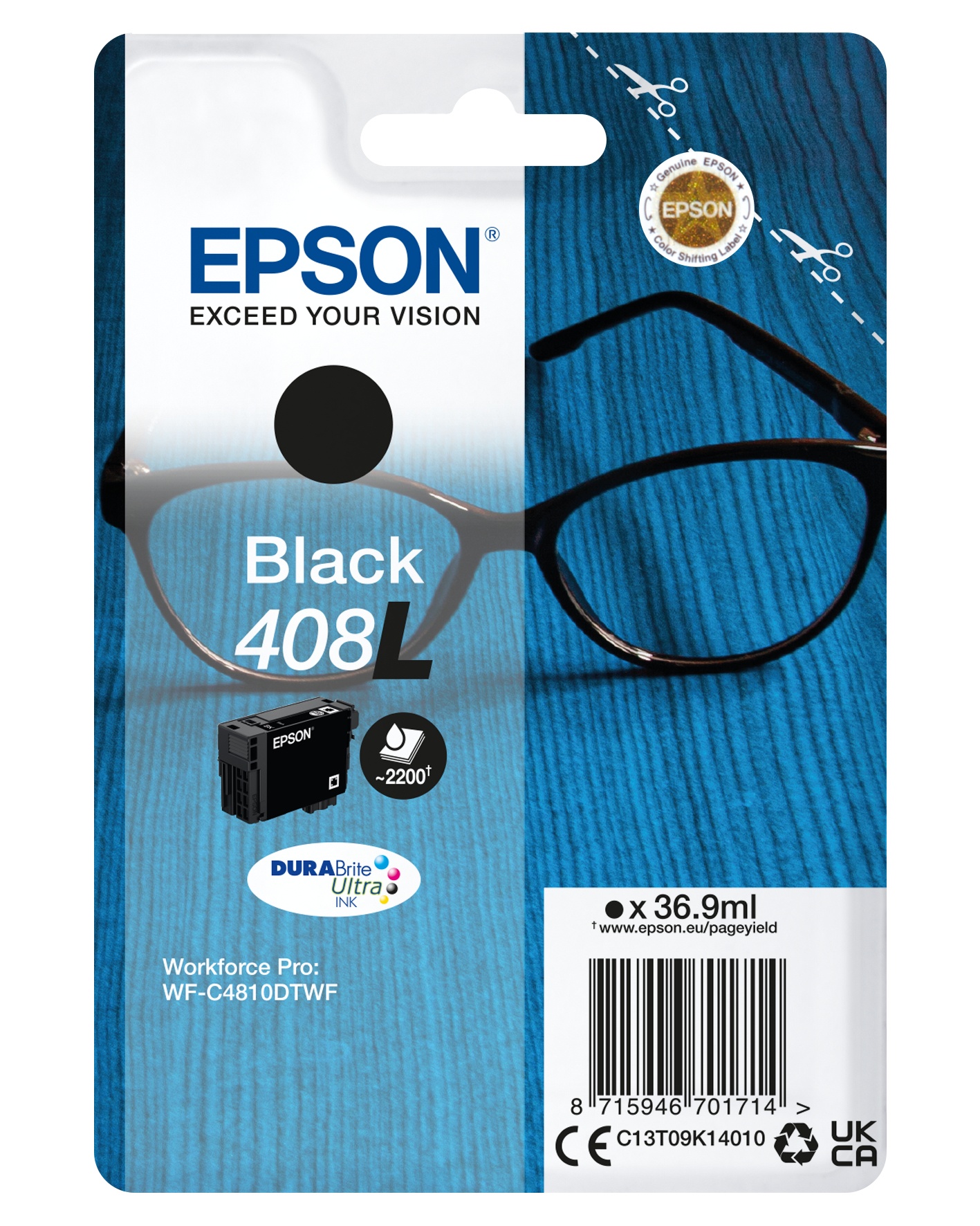 EPSON EPSON CARTUCCIA BLACK 408L DURABRITE ULTRA INK - CARTUCCE INKJET | TecnoCARE.net Sabaudia, Latina, Terracina, San Felice Circeo e Pontinia